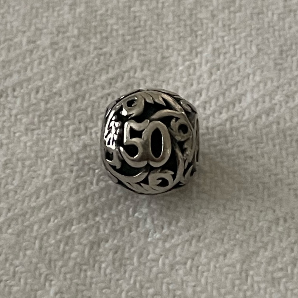 Chamilia "50 Milestone" Sterling Silver Charm